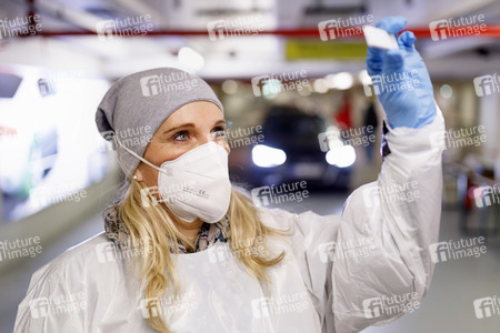 Symbolfoto Corona-Testzentrum