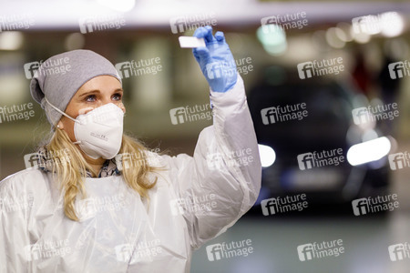 Symbolfoto Corona-Testzentrum