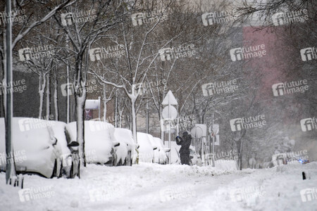 Sturmtief Filomena sorgt für Chaos in der Region Madrid