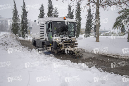 Sturmtief Filomena sorgt für Chaos in der Region Madrid