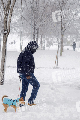 Sturmtief Filomena sorgt für Chaos in der Region Madrid
