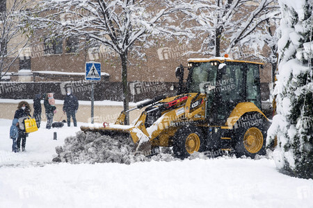 Sturmtief Filomena sorgt für Chaos in der Region Madrid