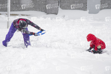 Sturmtief Filomena sorgt für Chaos in der Region Madrid