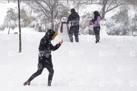 Sturmtief Filomena sorgt für Chaos in der Region Madrid