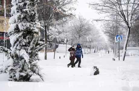 Sturmtief Filomena sorgt für Chaos in der Region Madrid