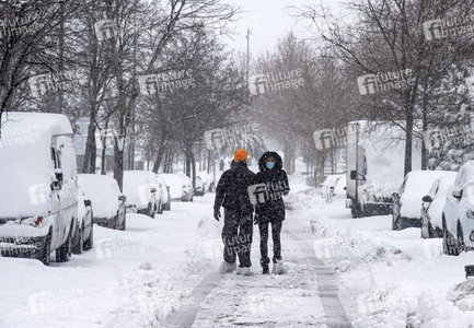Sturmtief Filomena sorgt für Chaos in der Region Madrid