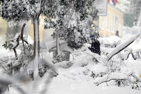 Sturmtief Filomena sorgt für Chaos in der Region Madrid