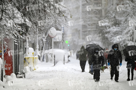Sturmtief Filomena sorgt für Chaos in der Region Madrid