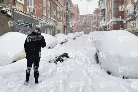 Sturmtief Filomena sorgt für Chaos in der Region Madrid