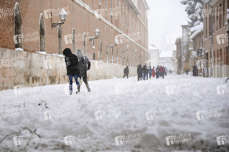 Sturmtief Filomena sorgt für Chaos in der Region Madrid