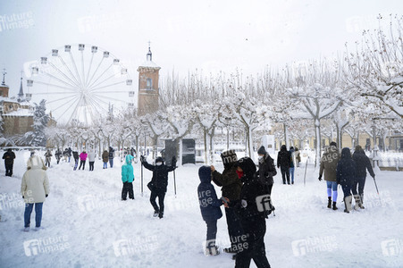 Sturmtief Filomena sorgt für Chaos in der Region Madrid