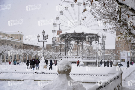 Sturmtief Filomena sorgt für Chaos in der Region Madrid