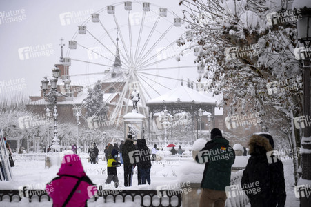 Sturmtief Filomena sorgt für Chaos in der Region Madrid