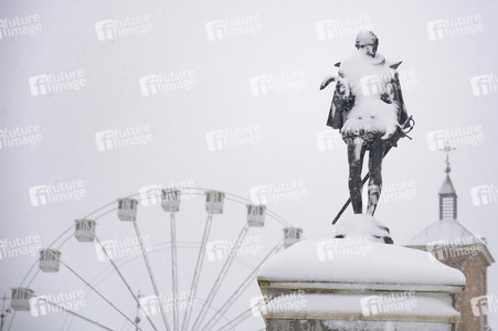 Sturmtief Filomena sorgt für Chaos in der Region Madrid