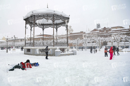 Sturmtief Filomena sorgt für Chaos in der Region Madrid