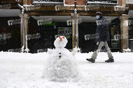 Sturmtief Filomena sorgt für Chaos in der Region Madrid