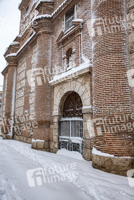 Nach dem Sturmtief Filomena in der Region Madrid