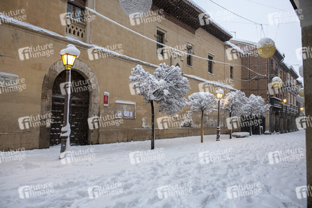 Nach dem Sturmtief Filomena in der Region Madrid