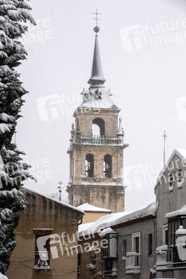 Nach dem Sturmtief Filomena in der Region Madrid