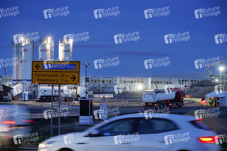 Baustelle der Tesla Gigafactory 4 in Grünheide