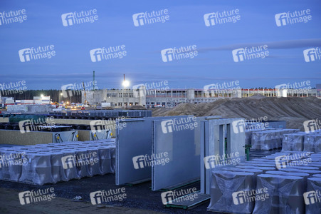 Baustelle der Tesla Gigafactory 4 in Grünheide