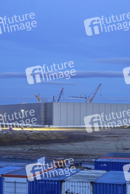 Baustelle der Tesla Gigafactory 4 in Grünheide