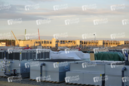 Baustelle der Tesla Gigafactory 4 in Grünheide
