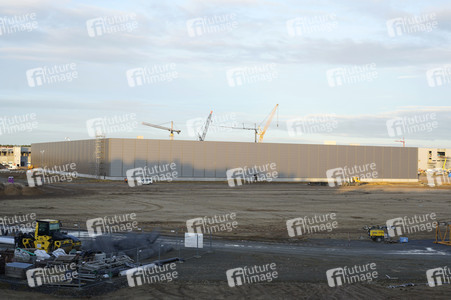 Baustelle der Tesla Gigafactory 4 in Grünheide