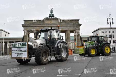 Traktor-Demonstration gegen die Agrarpoiltik der Bundesregierung in Berlin