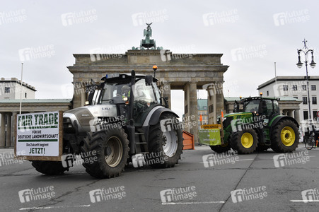 Traktor-Demonstration gegen die Agrarpoiltik der Bundesregierung in Berlin
