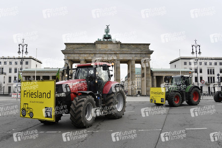 Traktor-Demonstration gegen die Agrarpoiltik der Bundesregierung in Berlin