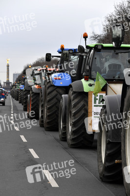 Traktor-Demonstration gegen die Agrarpoiltik der Bundesregierung in Berlin