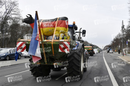 Traktor-Demonstration gegen die Agrarpoiltik der Bundesregierung in Berlin