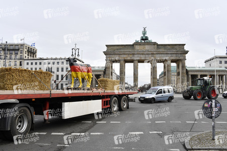 Traktor-Demonstration gegen die Agrarpoiltik der Bundesregierung in Berlin