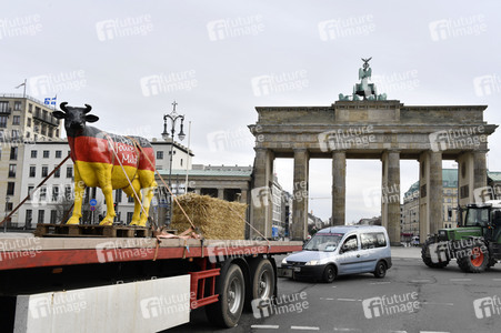 Traktor-Demonstration gegen die Agrarpoiltik der Bundesregierung in Berlin