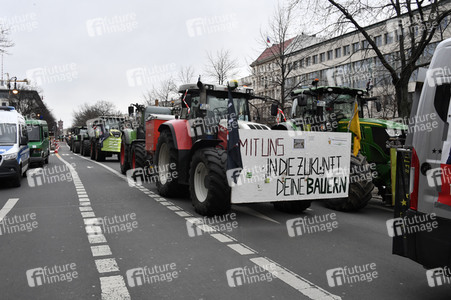 Traktor-Demonstration gegen die Agrarpoiltik der Bundesregierung in Berlin