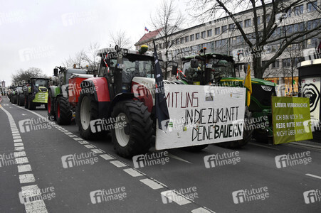 Traktor-Demonstration gegen die Agrarpoiltik der Bundesregierung in Berlin