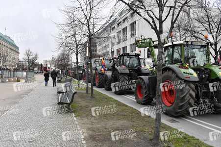 Traktor-Demonstration gegen die Agrarpoiltik der Bundesregierung in Berlin