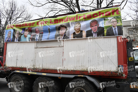 Traktor-Demonstration gegen die Agrarpoiltik der Bundesregierung in Berlin