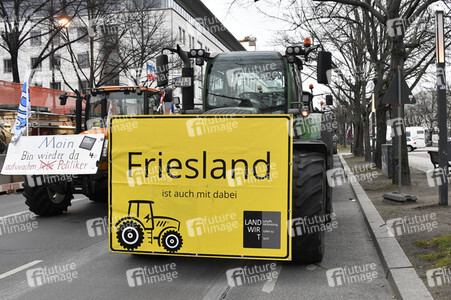 Traktor-Demonstration gegen die Agrarpoiltik der Bundesregierung in Berlin