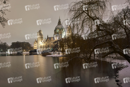 Wintermorgen im Maschpark in Hannover
