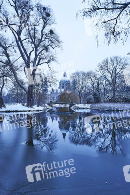 Wintermorgen im Maschpark in Hannover