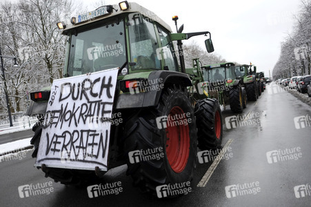 Bauern protestieren in Berlin