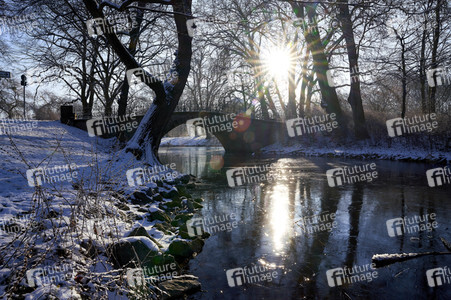 Winterliche Herrenhäuser Gärten in Hannover