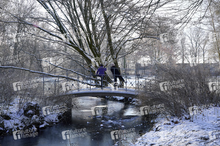 Winterliche Herrenhäuser Gärten in Hannover
