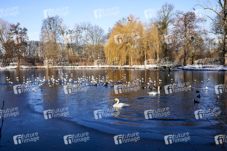 Winterliche Herrenhäuser Gärten in Hannover