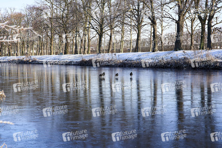 Winterliche Herrenhäuser Gärten in Hannover