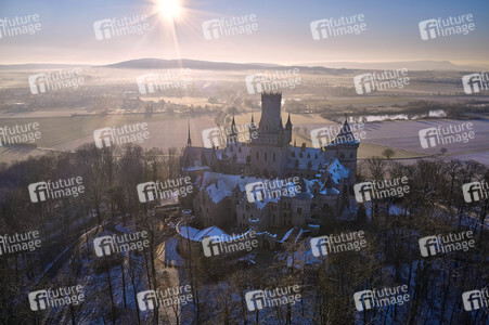 Wintermorgen am Schloss Marienburg bei Nordstemmen