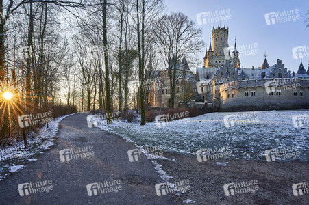 Wintermorgen am Schloss Marienburg bei Nordstemmen