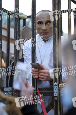 Demonstration für die Freilassung von Nawalny und gegen Putin in Berlin